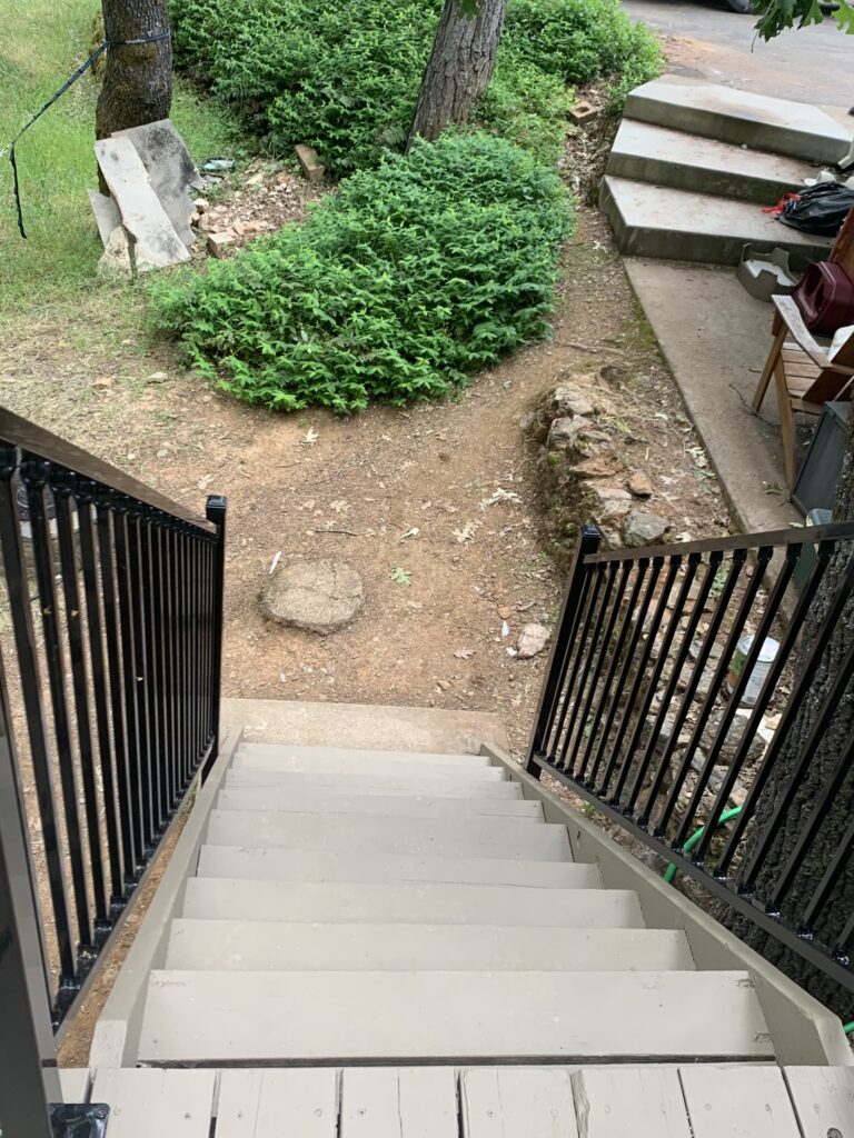 Stairs B after