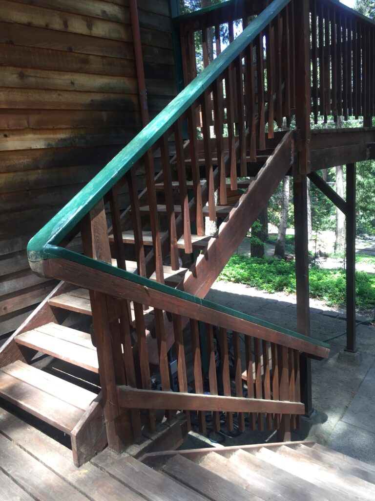 Stairs A before
