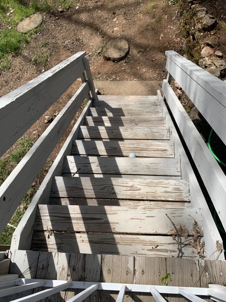 Stairs B before